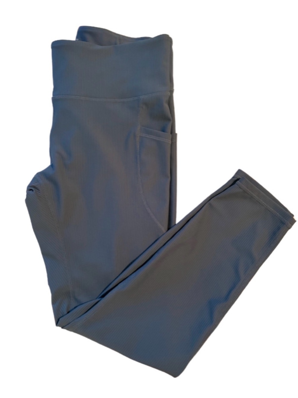 GAP- Women’s' High-Waist Ribbed Active Leggings - Slate Blue